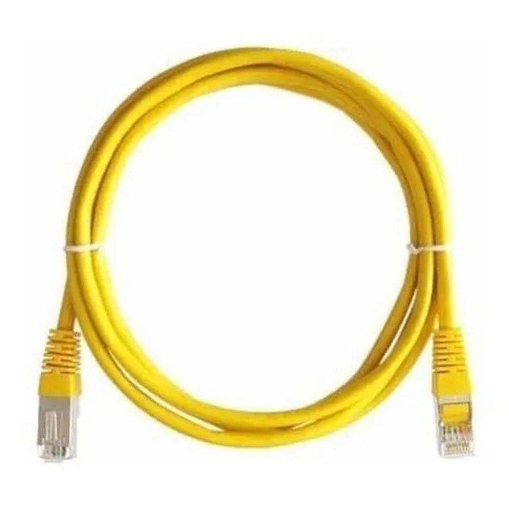 Cabo De Rede Rj45 Cat5E Ethernet Patch Cord 1 Metro Amarelo