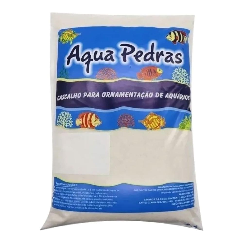 Areia De Duna Aqua Pedras Fina N00 Saco 25Kg