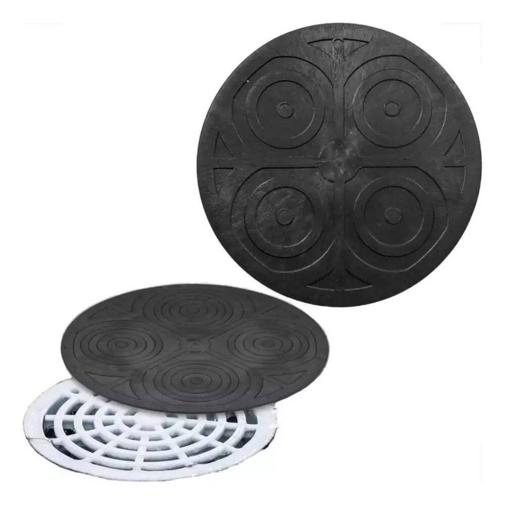 3 Peças Protetor Tampa Ralo Antiodor / Insetos Redondo 21cm