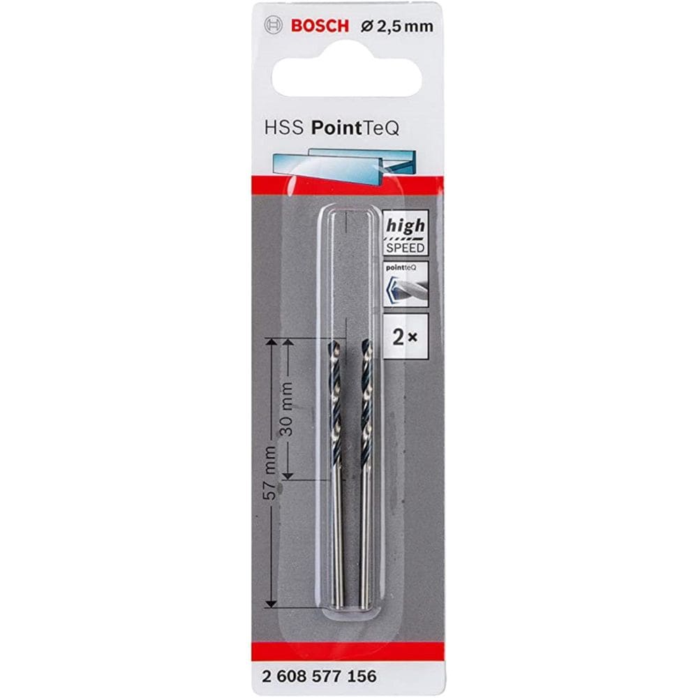 Broca Hss Pointteq 2,5Mm 2 Peças