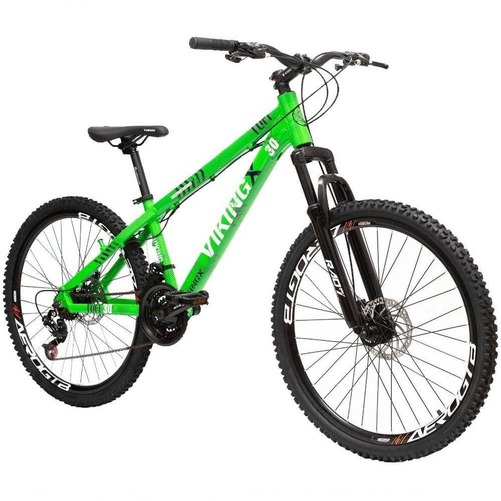 Bicicleta Viking X Tuff30 Freeride Aro 26 Freio A Disco 21 Velocidades Cambios Shimano Vermelho Aro Branco- Vikingx