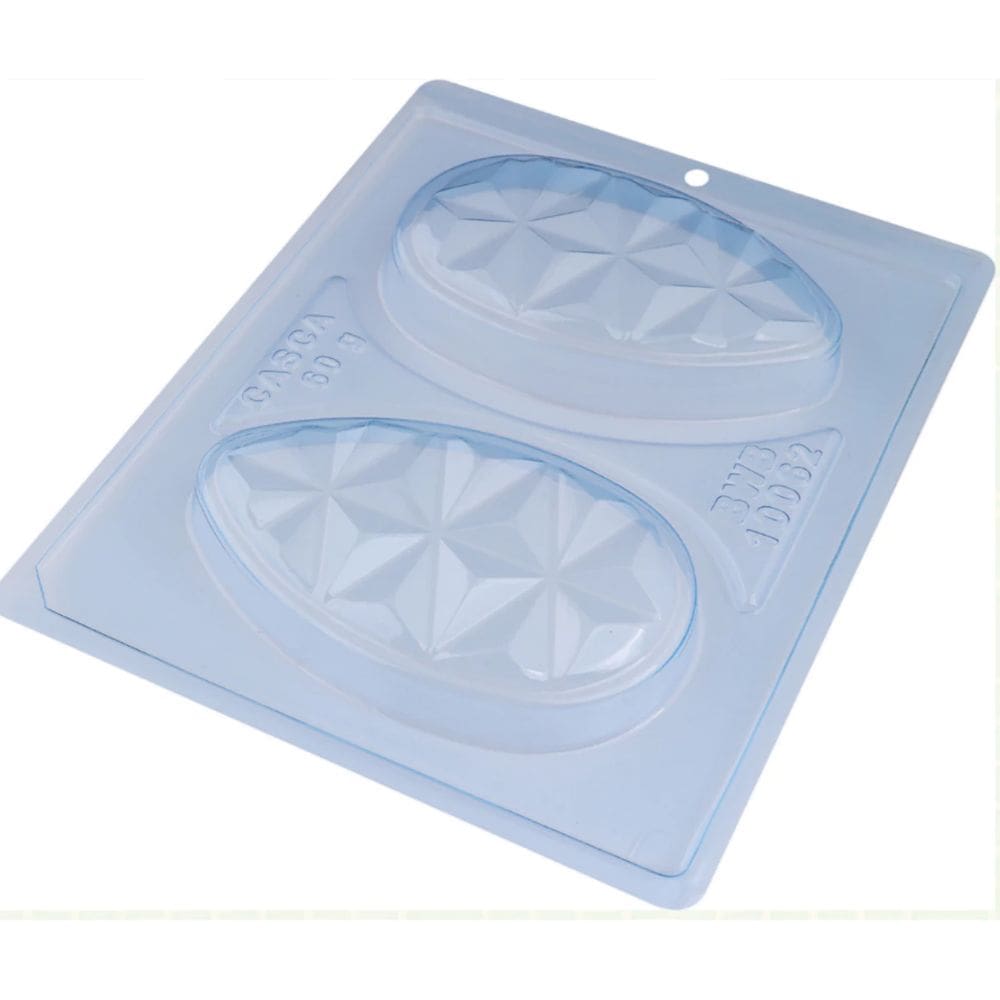 Forma Tablete Ovo 3D 3 Partes com Silicone 10062 (Forma para Chocolate Ovo Páscoa) BWB