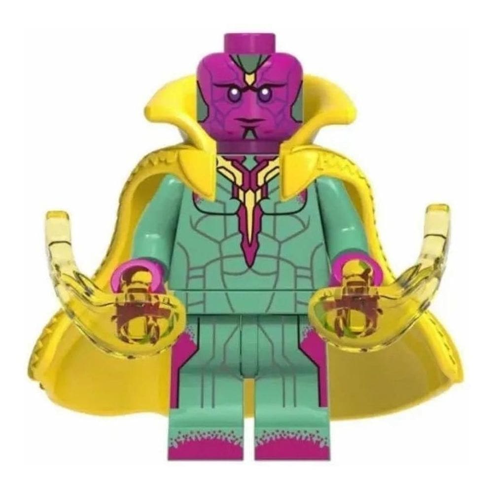 Boneco Blocos De Montar Visão Wandavision Capa Dura