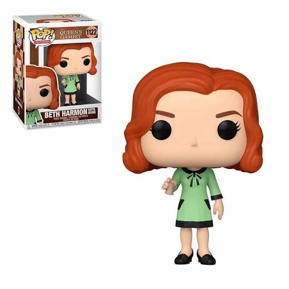 Boneco Funko Pop Beth Harmon With Rook 1122 Queen`s Gambit