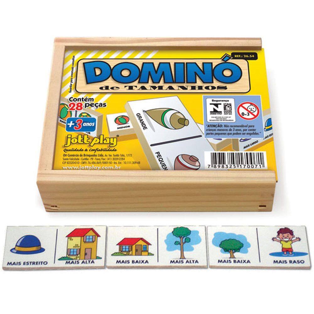 Dominó De Tamanhos Brinquedo Educativo