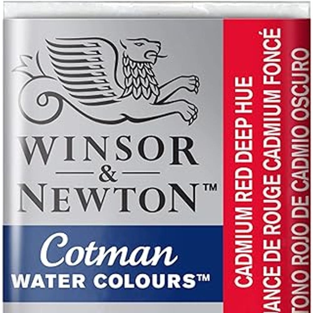 Aquarela Winsor & Newton Cotman Pastilha 098 Cadmium Red Deep Hue 0301098