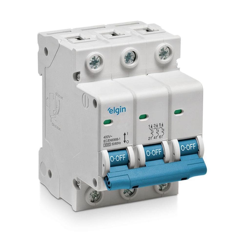 Disjuntor Tripolar 63A Elgin