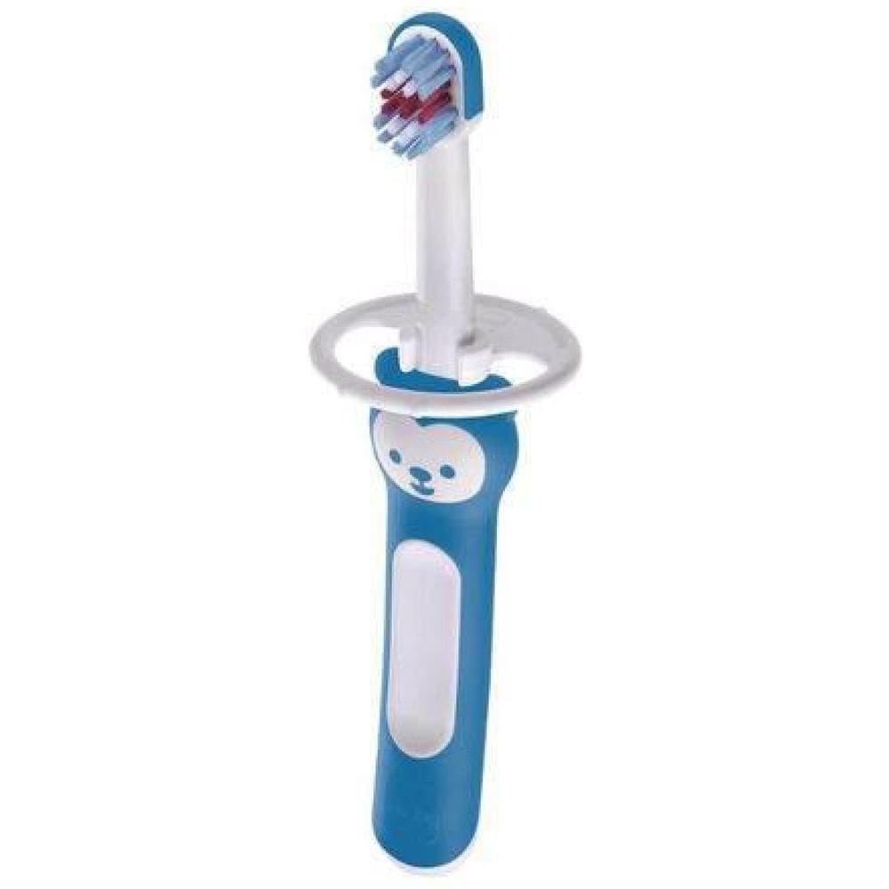 Escova De Dente Mam Baby`S Brush Azul 2 Unidades 6M+