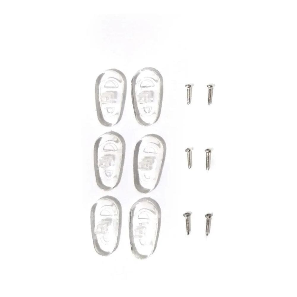 Plaqueta Em Silicone Para Óculos 5 Pares Acompanha Parafusos