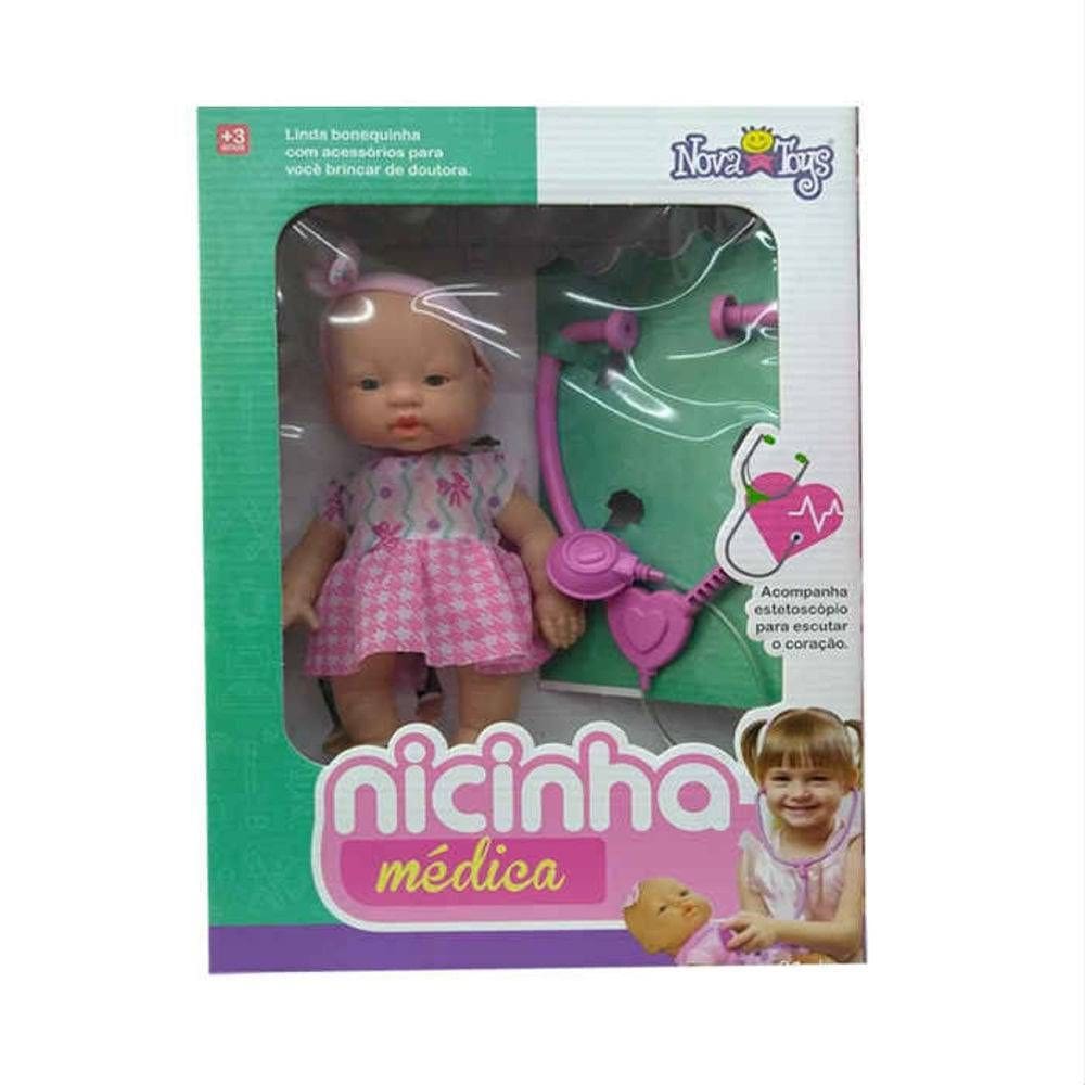 Boneca Nicinha Medicina Nova Toys
