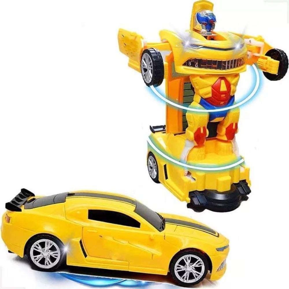 Brinquedos Bonecos Robôs Carrinho Camaro Amarelo