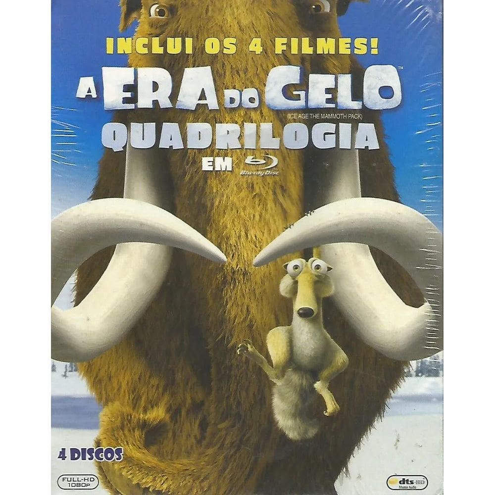 Blu-ray Box - A Era do Gelo - Quadrilogia 4 Filmes - Lacrado