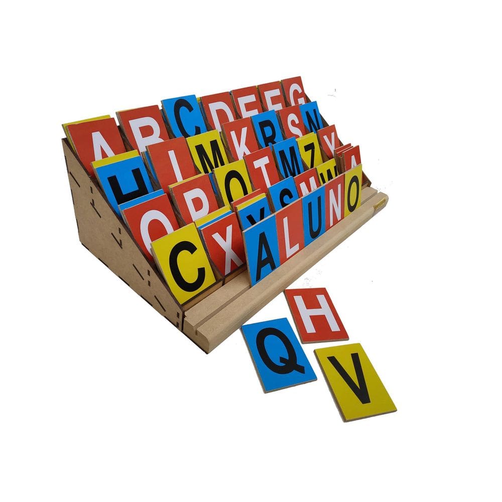 Alfabeto Móvel Degrau Mdf 84 Letras Jottplay