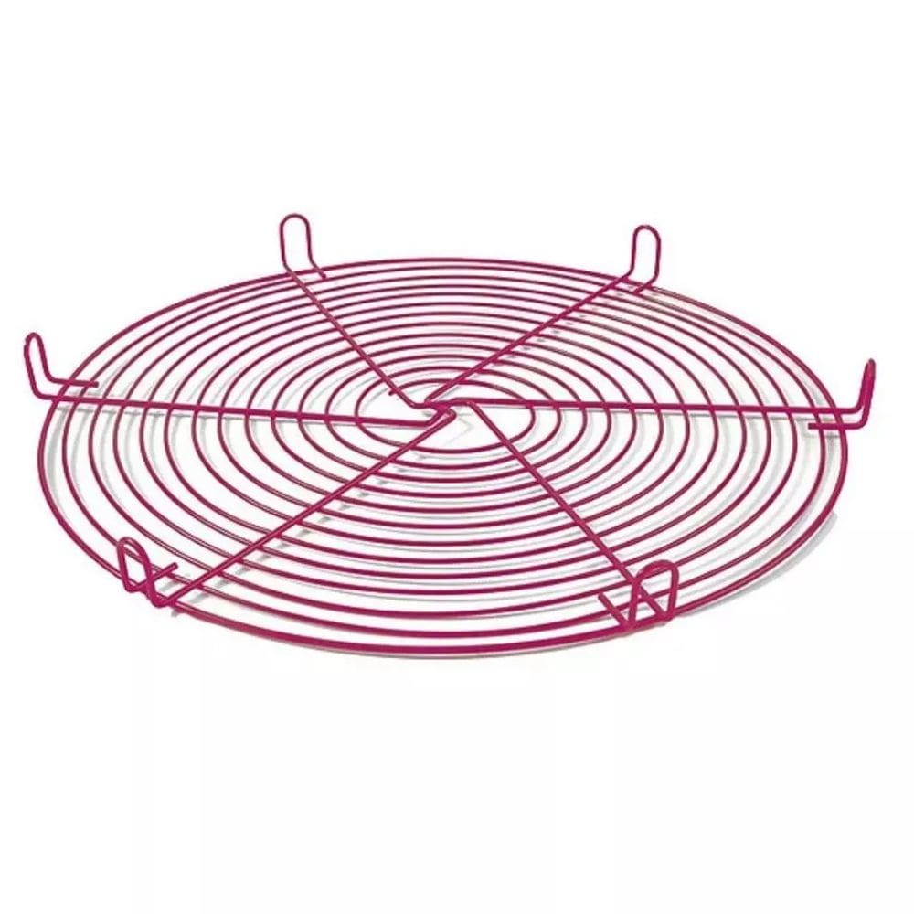 Grade Para Resfriamento Redonda Antiaderente Rosa Pink 30cm