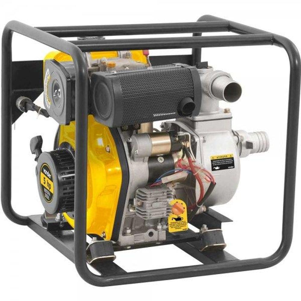Motobomba À Diesel 2 Pol 5HP 4 Tempos Partida Elétrica Vonder