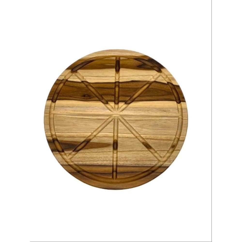 Tábua Para Pizza Madeira Teca 35Cm