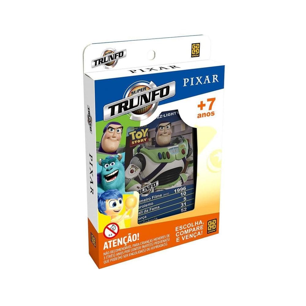 Super Trunfo Pixar Grow Toy Story Incríveis Monstros S.A.