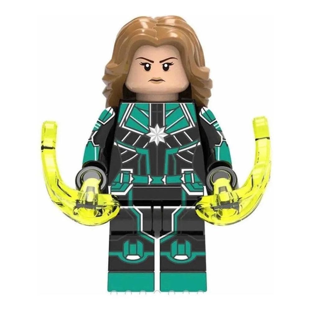 Boneco Blocos De Montar Capitã Marvel Vingadores