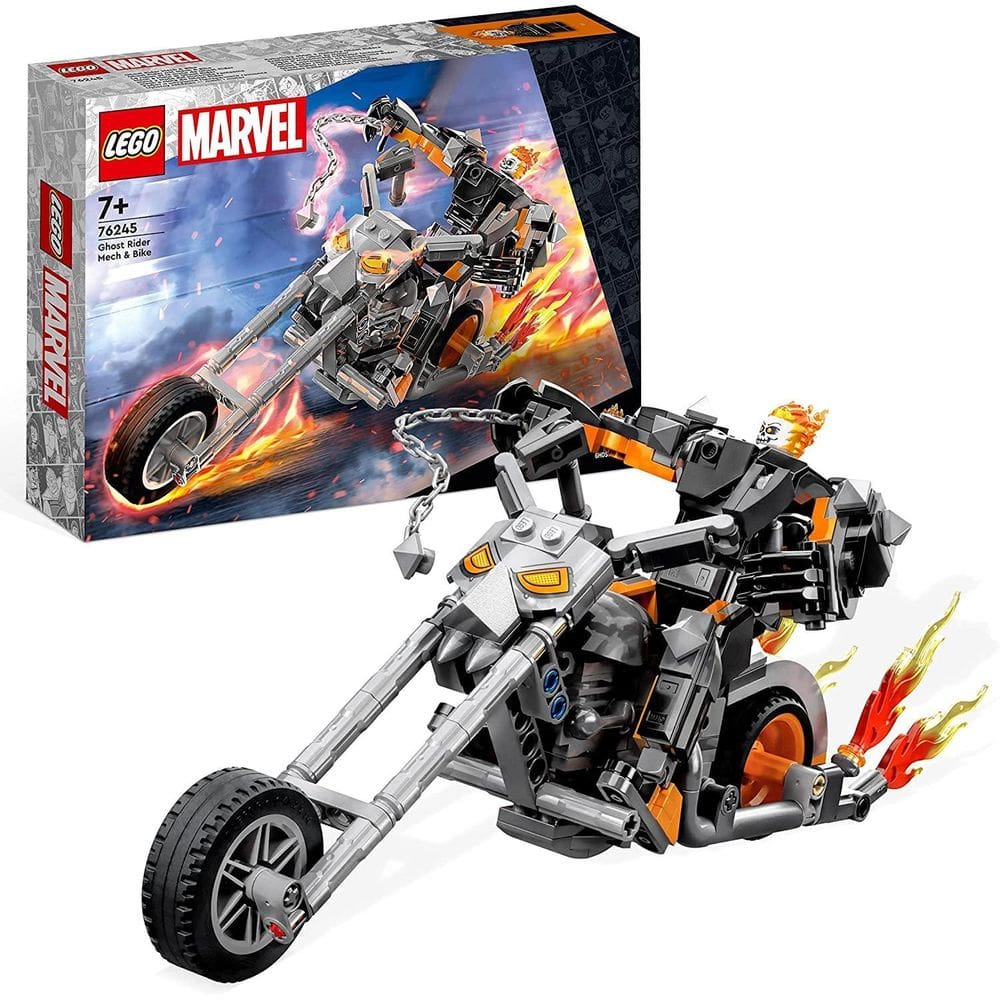 Lego Marvel - Robô Motoqueiro Fantasma E Motocicleta - 76245