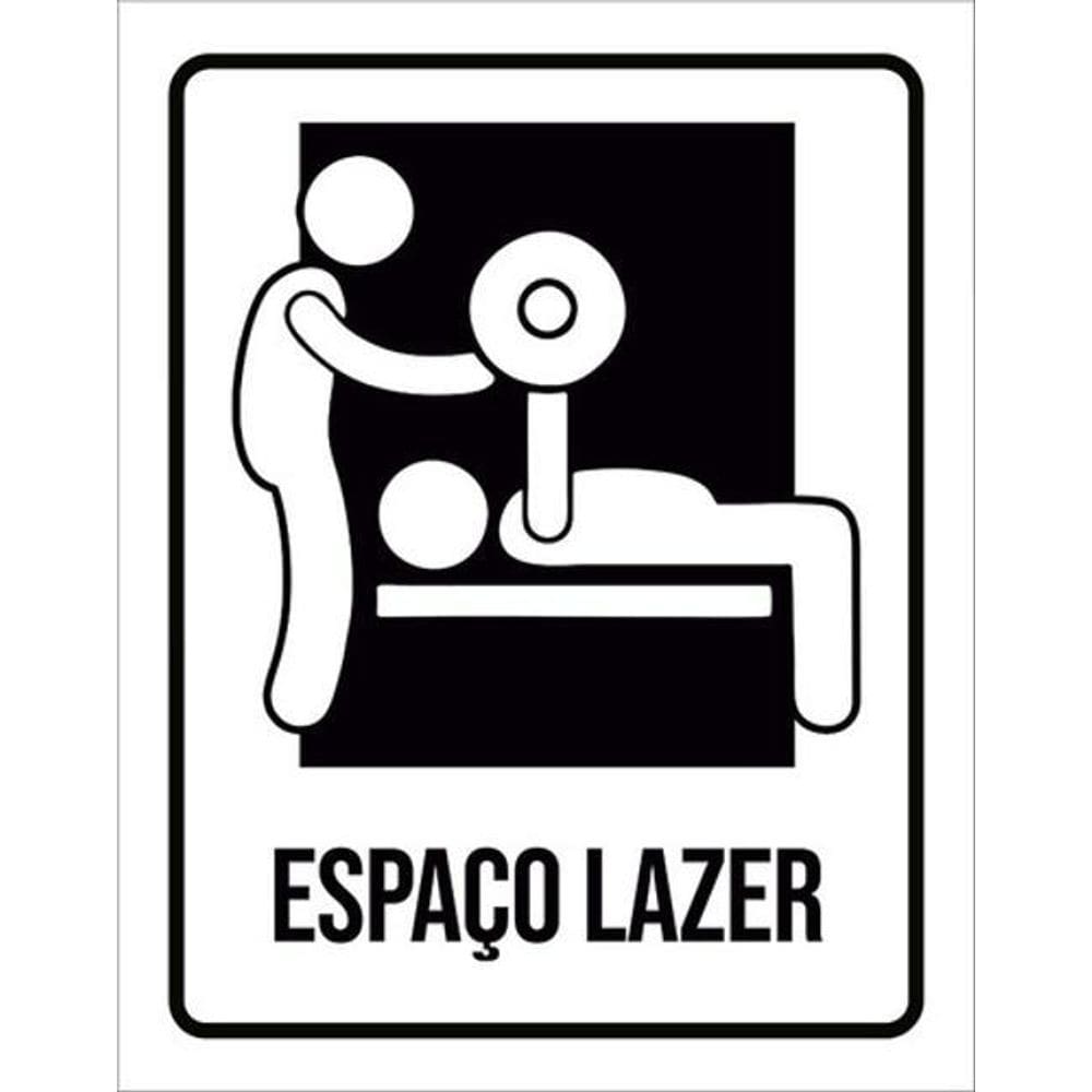 Kit 5 Placas Setor Espaço Lazer 36X46