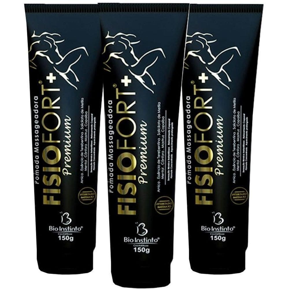 Pomada Massageadora Fisiofort Premium 150G 12U Bio Instinto
