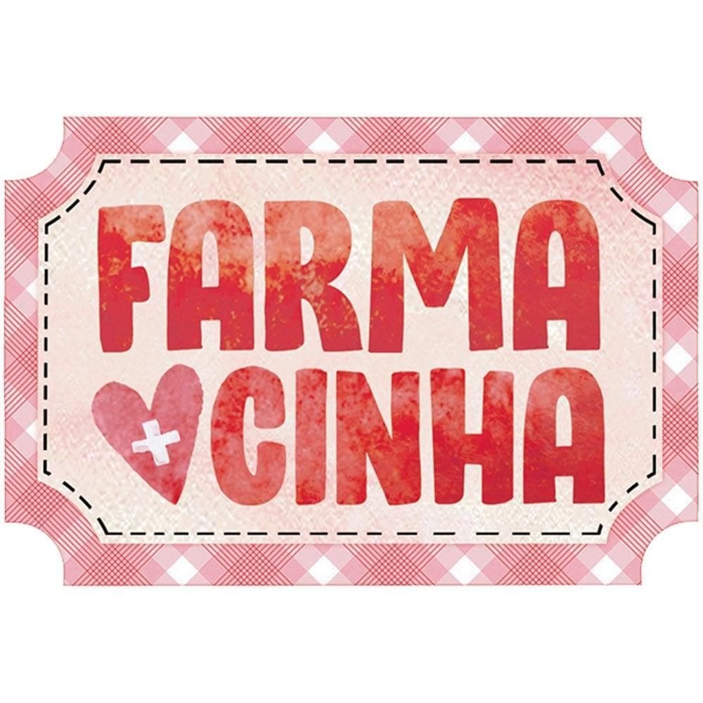 Apm8-1310 Aplique Em Papel/ Mdf - Tag Farmacinha