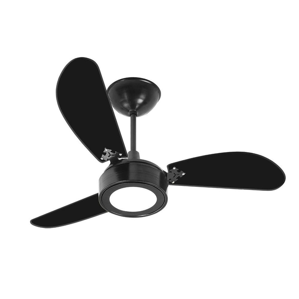 Ventilador De Teto Venti Delta New Light Led Preto 220V