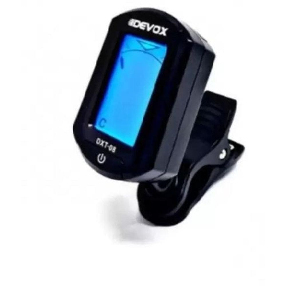 Afinador Digital Clip Guitarra Violão Devox Dxt-08 Cromático