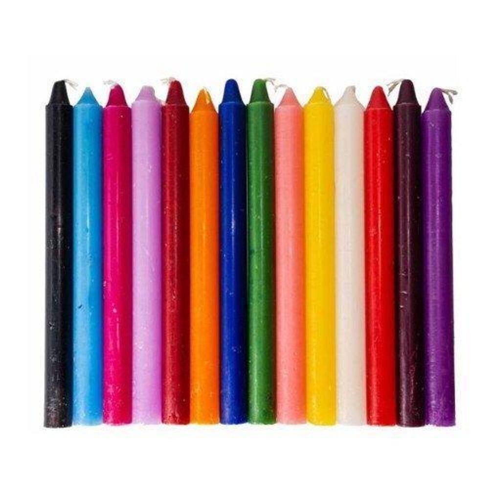 Kit 32 Und Velas Palito Brancas Ou Coloridas