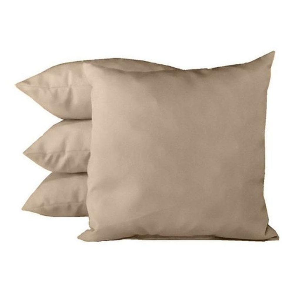 Kit 4 Capas De Almofadas 45X45 Oxford Areia
