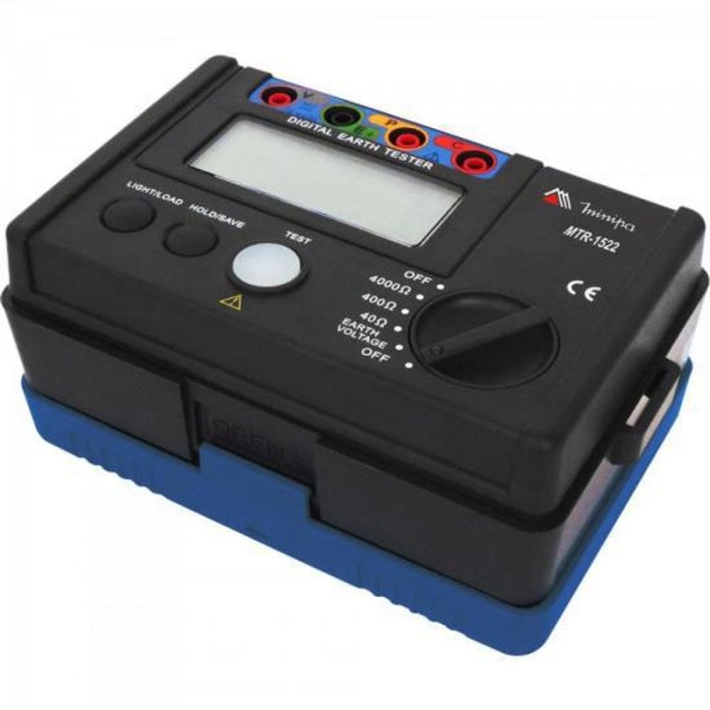 Terrômetro Digital 4000 Ohms - Reg. 20 - 3 Dígitos - 6 Baterias