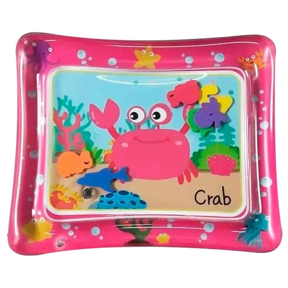 Tapete Interativo Inflavel De Agua Para Bebe 66X50X6 Rosa