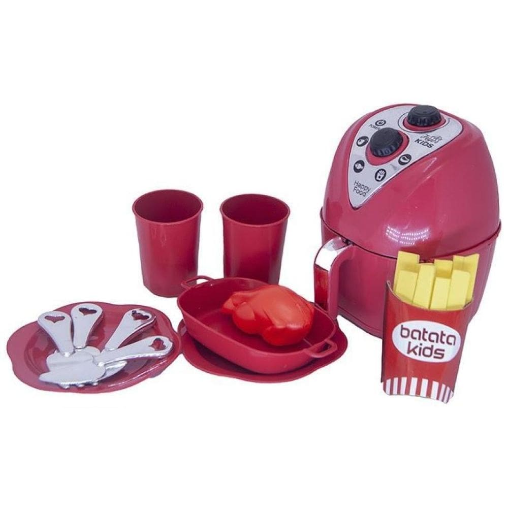 Kit Menino Cozinha Liquidificador Air Fryer Chef Legume 19P