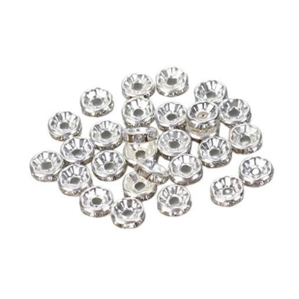 Rondela Rondelle De Strass Níquel 6Mm Com 2000 Unidades