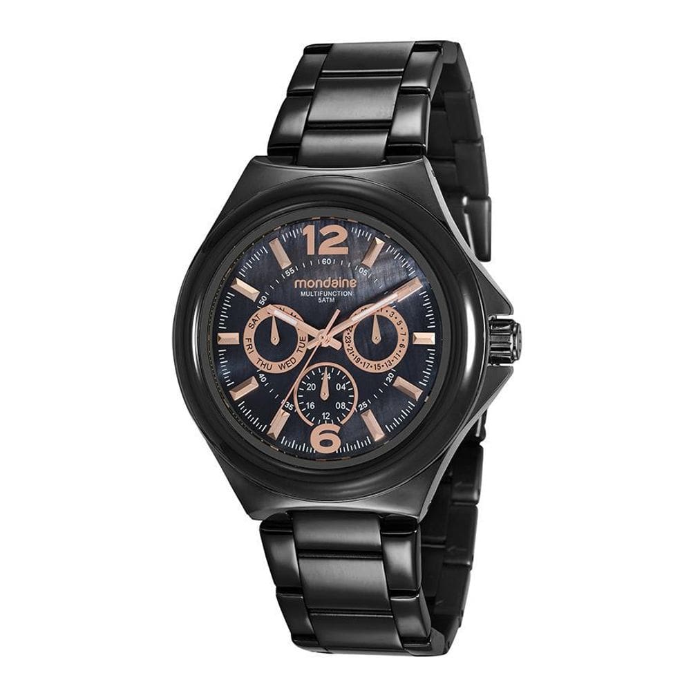 Relógio Feminino Mondaine Multifunção Preto 99366Lpmvps3