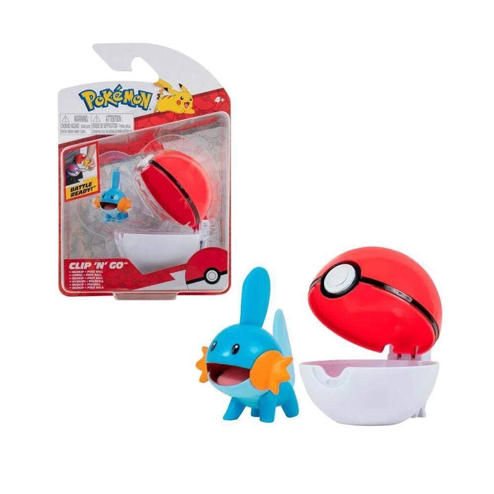 Boneco Pokémon Mudkip + Pokébola Sunny 2606
