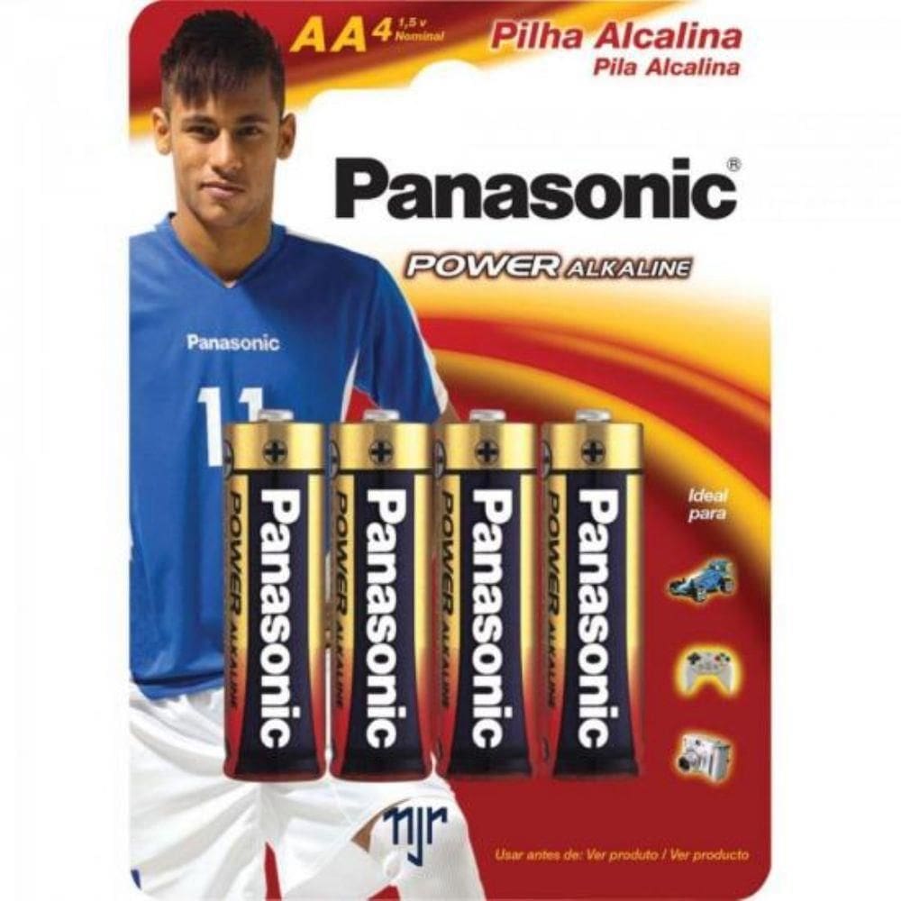 Pilha Panasonic Alcalina Aa 4 Und
