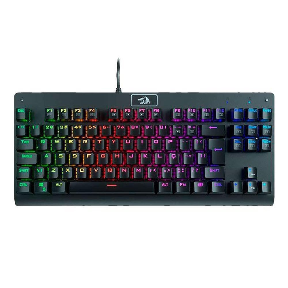 Teclado Mecânico Gamer Redragon Dark Avenger Rgb K568 Preto