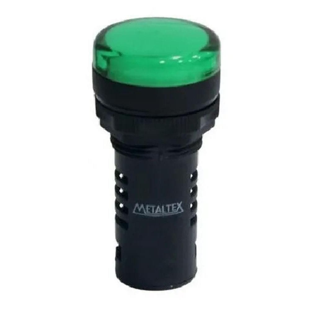 Sinaleiro Led 110Vca/Cc Verde Ip65 Metaltex