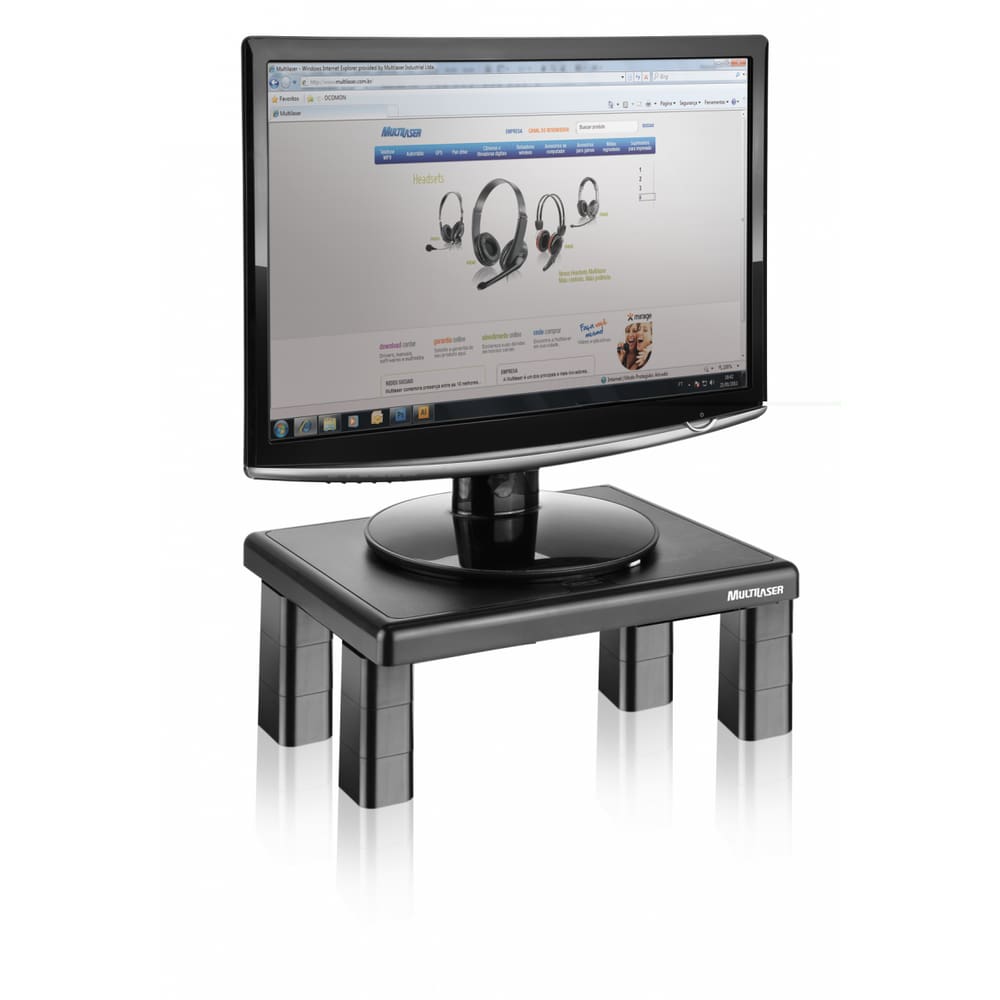 Suporte Quadrado Para Monitor De Mesa Ac125 - Multilaser