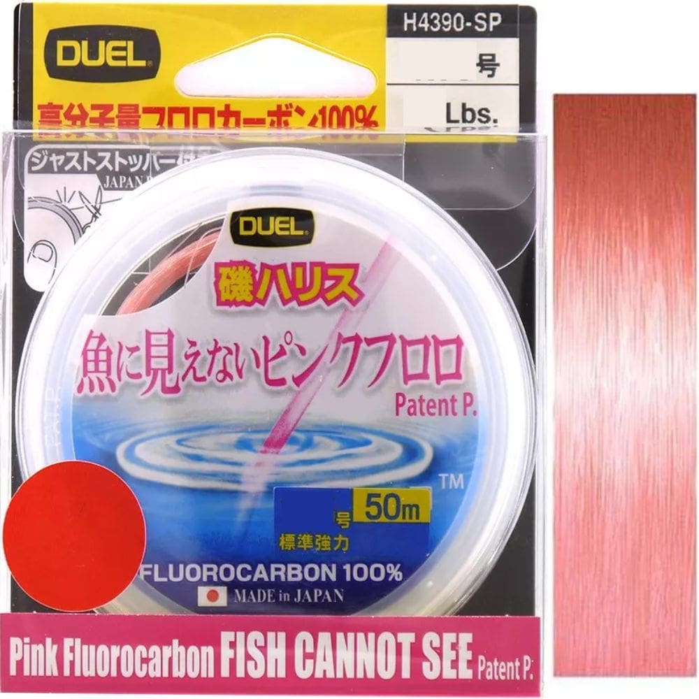 Linha Duel Flurocarbon Fish Cannot See Pink 0,330Mm 16Lb 50M