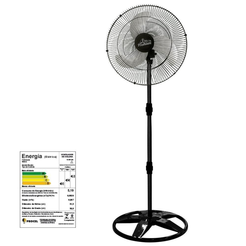 Ventilador De Coluna 60cm Tufao Preto Bivolt Lorensid