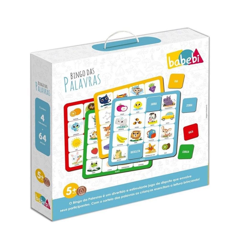 Bingo das Palavras BaBeBi 6045 - Tabuleiros e Peças