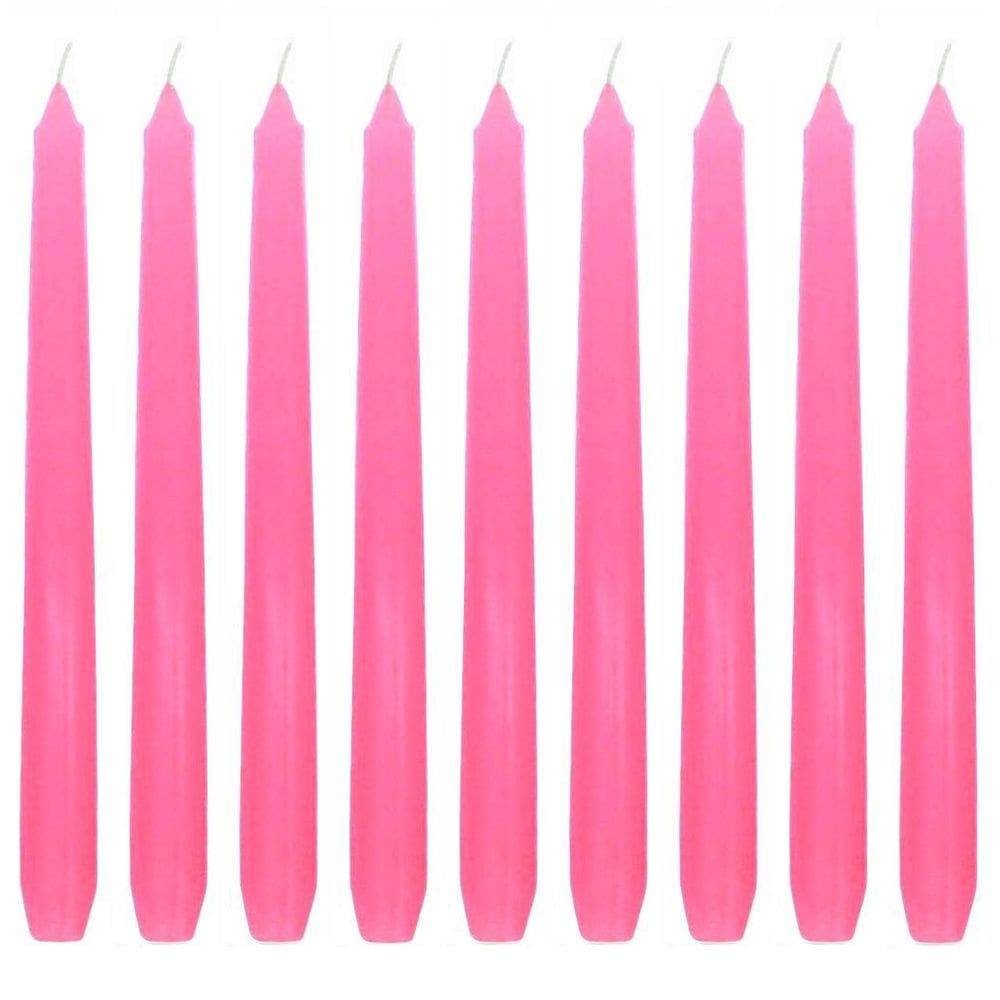 Kit 10 Vela Lisa 25 Cm Rosa Decoração Festa Casamento