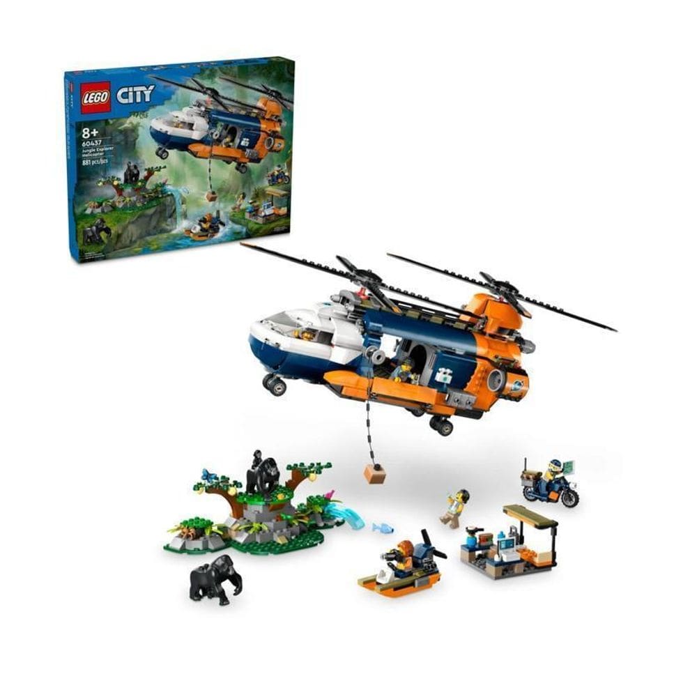 Lego City Helicóptero Explorador Da Selva - 60437