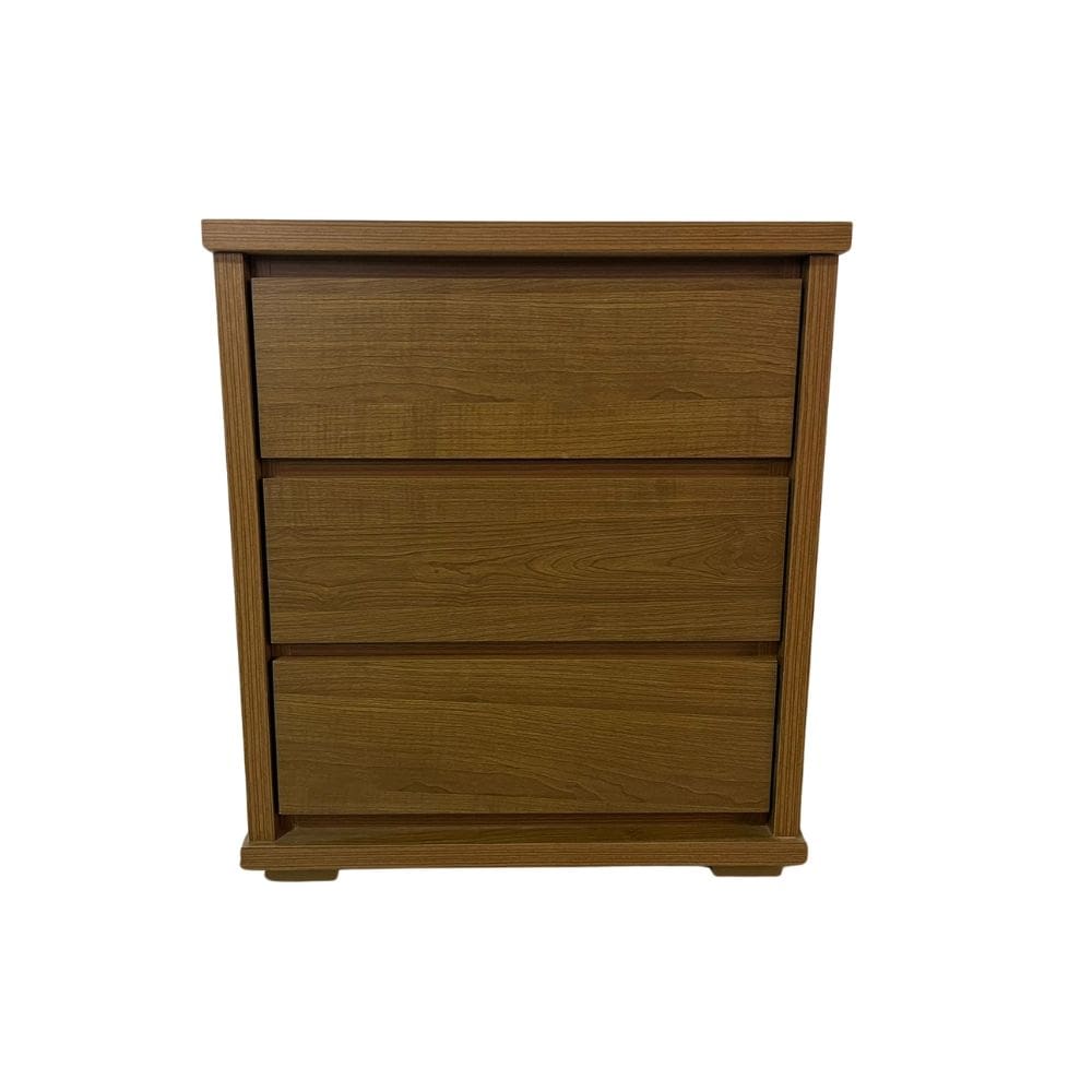 Mesa de Cabeceira 3 Gavetas Stillus Imbuia Rustic Tcil