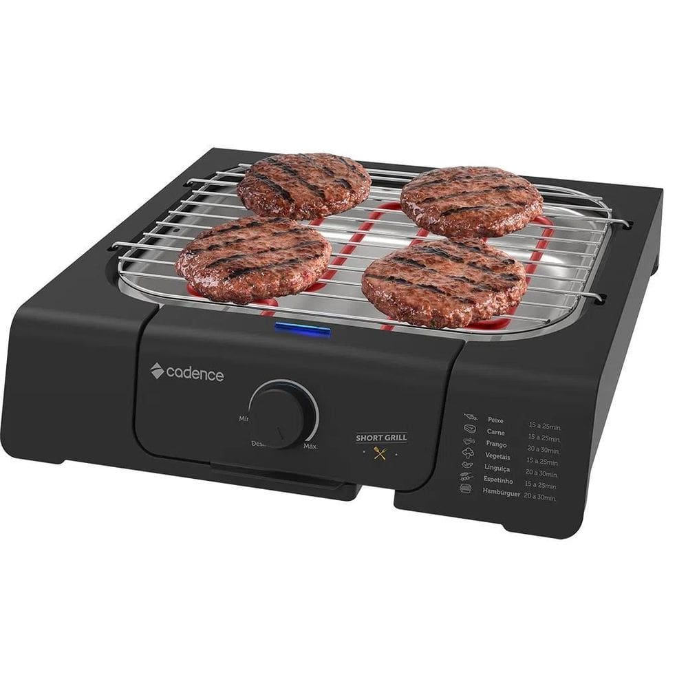 Churrasqueira Elétrica Cadence Short Grill 220V