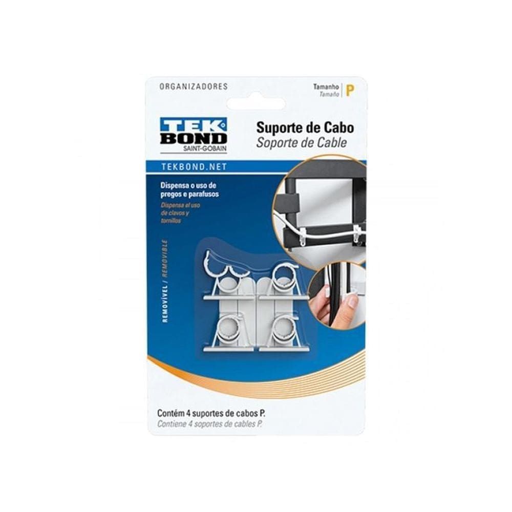 Gancho Para Organização de Cabos P Tekbond