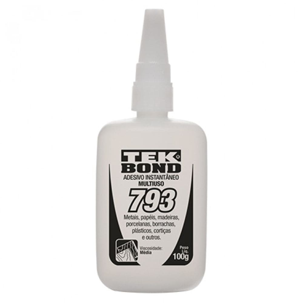 Colas Adesiva Instantânea Tek Bond 793 100g