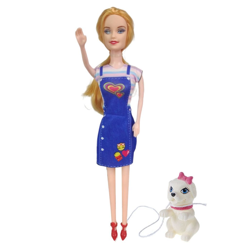 Boneca Princesa Caozinho Fofo Pet Brinquedo Divertido Animado Infantil